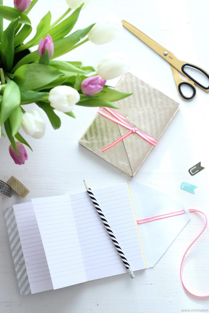 Heute gibt’s ein schickes und praktisches DIY: 3 Notizbücher zum Selberbasteln