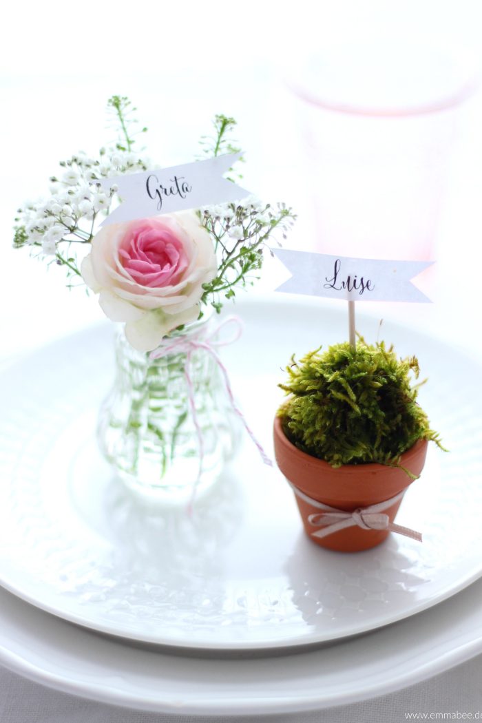 {Februar} Wie wär’s mit diesen DIY-Platzkärtchen, denn die nächste Feier kommt bestimmt…